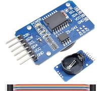 DAOKAI 2PCS DS3231 I2C Module AT24C32 IIC Time Clock Memory Module 3.3V - 5V High Precision Real Time Clock Board 2 Calendar Alarms With Cable For Arduino