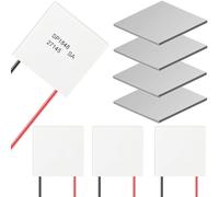 DAOKAI 4 pcs SP1848-27145 Thermoelectric Power Generator Cooler Cooling Power Plate Module 40x40mm 150℃ TEG Peltier Module with Thermal silicone gasket