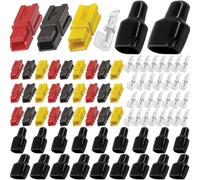DAOKAI 45Amp Power Connectors Assortment Kit,Battery Connector Modular Red Black Yellow Quick Disconnect Terminals Connectors,with PVC Sleeve Cover - 10set