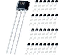 DAOKAI 49E OH49E SS49E Hall Effect Sensor,S49E TO-92 3 Pins Linear Hall Effect Sensor Low Noise Output Element Switch for Electric Vehicle Motor Repair(Pack of 30pcs)