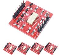 DAOKAI 5 Pcs 4 Channel Optical Coupler Isolation Module TLP281 Chip IC Module Board Optocoupler Isolation High/Low Level Expansion Board, for Arduino