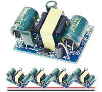 DAOKAI 5 pcs Buck Power Supply Module AC-DC 85~265V to 12V 450mA Isolated Step-Down Power Module 5.4W Smart Protection with 26AWG Red and Black Cable