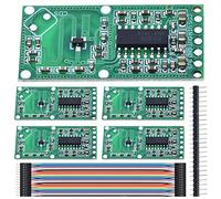 DAOKAI 5 Pcs RCWL-0516 Microwave Radar Module Human Body Induction Switch Sensor 3.3V Detection Distance Board for Arduino/Raspberry PI with Dupont Cable, 40 Pin Header