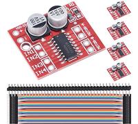 DAOKAI 5Pcs Mini L298N DC Motor Driver Dual Channel PWM Speed DC Motor Driver Board 1.5A 2-Way Dual H-Bridge Stepper Motor Module for Arduino Small Car