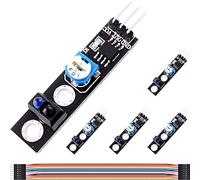 DAOKAI 5Pcs Tracking Sensor Modules KY-033 Line Follower TCRT5000 1-Channel Infrared Detection Sensor Obstacle Avoidance Module Adjustable Sensitivity, For Arduino