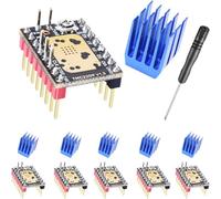 DAOKAI 6 pcs TMC2209 V1.3 Stepper Motor Driver Module 2.8A Peak Stepstick Silent Driver with Heat Sink Screwdriver for 3D Printer Motherboards SKR 3/SKR 2/Octopus V1.1/SKR V1.4 Turbo/SKR V1.3