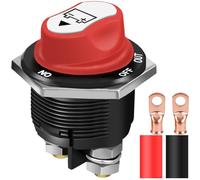 DAOKAI Battery Isolator Selector Switch DC 12V 24V 32V 300A Master Cut Shut On-Off-Out Isolator Switch,Max 32V DC 300A Cont 450A,for Marine Boat RV ATV Car Utv Vehicle