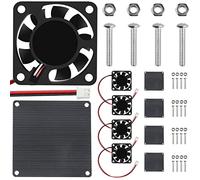 DAOKAI Brushless Cooling Fan,40mm by 10mm 4010 High Performance DC 5V Cooling Fan,Dual Ball Bearing,Low Noise - 5 Pack, with Mesh Cover and Screw