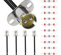 DAOKAI Car Light Bulb Socket,BAY15D 1157 LED Bulb Lamp Socket Holder Adapter with Wire Connector 12-24V for Turn/Brake/Driving Light Taillight Ship DIY(Short Bracket) - 5PCS