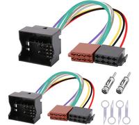DAOKAI Car Radio ISO Adapter Cable,Car stereo ISO Radio Adapter Wiring Harness Connector Lead Loom Cable Plug Adaptor Compatible with Citroën compatible with Peugeot.etc - 2pcs