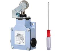 DAOKAI CSA-012 Self-Reset Limit Switch, Direct Pressure Plunger with Roller, 10A AC250V Travel Switch for Machinery Automation and Control Systems