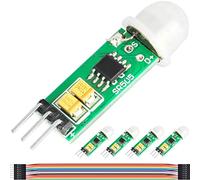 DAOKAI HC-SR505 Human Motion Sensor Module Mini Infrared PIR Pyroelectric Detector Switch 4.5V - 20V Body Sensor Switch Repeatable Trigger, For Arduino(5Pcs)