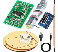 DAOKAI HX711 Weight Sensor ADC Module Kit + Digital Load Cell 5KG for Electronic Scale also for Arduino, with Scale Display Module, 3.5x1.35mm Power Wire