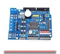 DAOKAI L298P Motor Driver Module H-bridge Driver Shield Expansion Board Speed Controller High-Power DC Stepper Motor Controller Bluetooth Interface with 24AWG Cable for Arduino