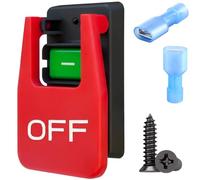 DAOKAI Magnetic Paddle Switch 120V 1/2 HP. Large Knee Paddle Red. Safety ON-OFF Operation,Fits for Table Saw, Router Table, Drill Press, Bench Saw, Band Saw & Other Electrical Equipment