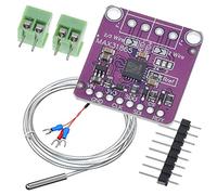 DAOKAI MAX31865 PT100 RTD-to-Digital Converter Board 3.3V/5V Temperature Thermocouple Sensor Amplifier Module for Arduino, with -50 to 200℃ 0.5m PT100 Sensor