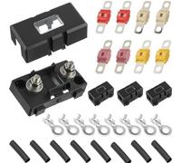 DAOKAI Midi Fuse Holder,4 Pcs ANS Car Fuse Holders with 50A 60A 80A 125A Amp High Current Bolt-on Midi Fuses for Cars Trucks Vehicles Caravans Agricultural Machinery