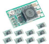 DAOKAI Mini DC-DC 12-24V To 5V 3A Step-Down Power Supply Module Adjustable Voltage Buck Converter 97.5% Efficiency 1.8V 2.5V 3.3V 5V 9V 12V for Arduino - 10Pcs