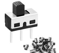 DAOKAI Mini Micro Slide Switch 5mm High Knob Vertical Panel Mount Slide Switch SPDT 3 Pin 2 Position DC 50V 0.3A Latching Toggle Switches SS12D10G5-100PCS