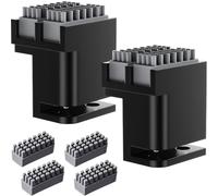 DAOKAI Panda Nozzle Brush Kit,with 4 Extra Silicone Brushes,for Bambu-Lab P1S/P1P/X1C/X1E 3D Printers,Silicone Nozzle Wiper for Filament Cleaning,Plug in Play-2pcs