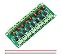 DAOKAI PC817 8 Channel Optocoupler Isolation Module 3.6-30V Voltage Converter Driver Photoelectric Isolated Board for Control Relay with 24AWG Wire