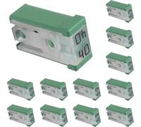 DAOKAI Slotted Automotive Car Fuses,Mini Shaped Cartridge Fuse Kit 40A Portable Slotted Cartridge Fuse Time Delay Slow Melting Point for Cars - 12pcs