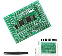 DAOKAI SMD Components Practice Board SMT Components Soldering Practice DIY Electronic Kit 77 SMD Components 8 Categories with Tweezers, for Vocational Skills Training