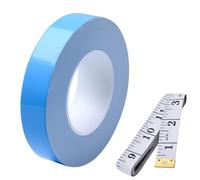 DAOKAI Thermal Adhesive Tape,15mm x 25m Double Sided Thermal Tape Thermal Adhesive Cooling Tape, for Heatsinks, LED Lights, IC Chip, CPU, GPU with 1.5m Measuring Tape
