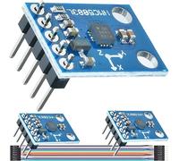 DAOKAI Three-axis magnetic sensor GY-273 QMC5883L HMC5883L Triple Axis Compass Magnetometer Sensor Module 3V-5V with dupont cable for Arduino,pack of 3
