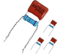 DAOKAI Treble Bleed Mod 102J 1nf 630V High Withstand Voltage CBB Capacitor and 150K 1W 1% Precision Metal Film Resistor for Electric Guitar Bass - 4PCS