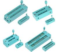 DAOKAI Universal IC Test ZIF Socket, 14/16/28/40Pin, 2.54mm Pitch, for Microcontrollers, IC Chips, Breadboards, Circuit Boards - 6 Pack
