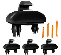 DAOKAI Upgraded Car Visor Holder Hook,Auto Sun Visor Clip Replacement for Audi A1 A3 A4 A5 Q3 Q5 A7 B6 B7 B8 S4 S5 Parts No: 8U0857562A,8E0857562ce (Black)