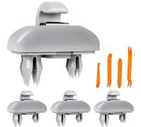 DAOKAI Upgraded Car Visor Holder Hook,Auto Sun Visor Clip Replacement for Audi A1 A3 A4 A5 Q3 Q5 A7 B6 B7 B8 S4 S5 Parts No: 8U0857562A,8E0857562ce (Grey)