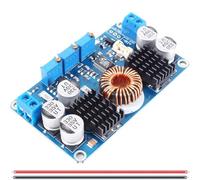 DAOKAI Voltage regulator module LTC3780 Automatic Lifting Pressure Constant Voltage Step Up Down Converter DC 5V-32V to 1V-30V 10A with 24AWG red and black cable