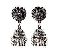 DAOMEI India Retro Birdcage Earrings Handmade Antique Silver Color Tribal Jewelry Boho Hippie Wind Pakistani Muslim Thailand Nepal