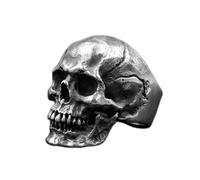 DAOMEI Men's Calvarium Skull Ring Gothic Biker Ring Motorcycle Band Jewellery