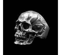 DAOMEI Men's Calvarium Skull Ring Gothic Biker Ring Motorcycle Band Jewellery