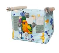 Daooibpa Bird Bed for Cage, Breathable Bird Nest Bed with Cool Mat, Waterproof Cloth Animal Cave for Parakeet Cockatiel Lovebird African Grey