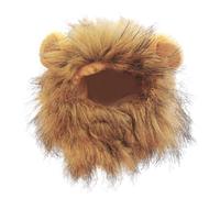 Daooibpa Dog Lion Costume,Funny Cat Halloween Costumes | Outfits Headwear with Ear Funny Adjustable Clothes Realistic for Kitten Rabbit Halloween Pets