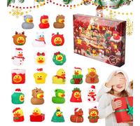 Daooibpa Duck Calendar Advent 2025 | Duck Christmas Countdown Calendar for Kids,24-Days Mini Collectible Figures Toys for Kids Teens Women Men Adults Home Party Decor
