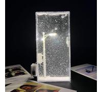 Daooibpa Handmade Snow Scene Night Light, Christmas Winter Night Lights, Snowy Night Street Lamps Night Light Christmas Decor Holiday Snowy Indoor Christmas Lights
