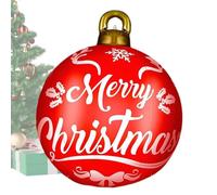 Daooibpa Inflatable Christmas Ornaments,23Inch Large Inflatable Outdoor Ball Decorations - Festive Big Props Decorations for Garden Festival Indoor Party Winter Party Porch Yard Outside