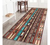 DAOPUDA Southwestern Long Runner Rug for Hallway,South Western Native American Tribal Farmhouse Style,Area Rug Non-Slip Floor Carpet for Living Room Indoor Entrance Door Mat Washable Kitchen Rugs