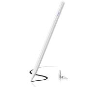 DAORANGE Stylus Pen for Touch Screens, Rechargeable Universal High Precision Tablet Stylus Pencil Compatible with iPad, Android, Samsung, Xiaomi, Huawei, Smartphones and Tablets Devices (White)
