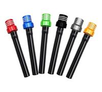 Daorfaa 6 Pack Universal Gas Cap Vent Tubes with Valve Ball, Fuel Tank Breather Hose for 50cc-150cc Motorcycles, Pit Bikes, ATVs, Kids Quads - Two-Way Venting, Dust Protection, 6 Colors