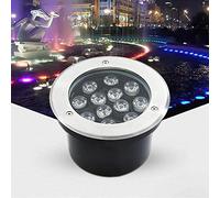 DAOTEX VSHENG Underwater Buried Light Embedded LED Pond Light IP68 Waterproof Low Voltage Landscape Lights for Swimming Pool Fish Pond Garden Fountain Step Buried Light(White,6W-AC12V)