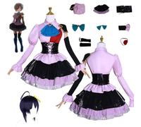 Daotutu Anime Love Chunibyo Other Delusions Cosplay Costumes Role Takanashi Rikka Uniform Outfits with Wig Full Set Halloween Carnival Party Fancy Dress Up for Women Girls (L)