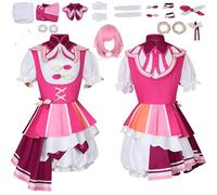 Daotutu Emu Otori Project Sekai Colourful Stage Cosplay Wig Costume Outfits for Women Game Character Mizuki Akiyama Blue Jacket Uniform Adult Full Set Halloween Carnival Fancy Dress Up Suit (S)