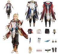 Daotutu Game Genshin Impact Cosplay Costumes Role Kaveh Cosplay Uniform Outfits with Wig Full Set Halloween Carnival Party Fancy Dress Up (S)