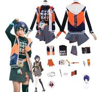 Daotutu Game Zenless Zone Zero Cosplay Costumes Role Belle Cosplay Uniform Outfits with Wig Full Set Halloween Carnival Party Fancy Dress Up (M)